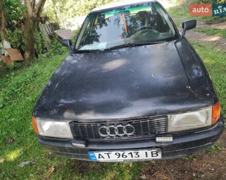 Черный Ауди 80, объемом двигателя 1.8 л и пробегом 300 тыс. км за 800 $, фото 1 на Automoto.ua