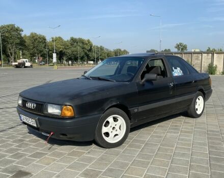 Черный Ауди 80, объемом двигателя 1.8 л и пробегом 402 тыс. км за 1200 $, фото 1 на Automoto.ua
