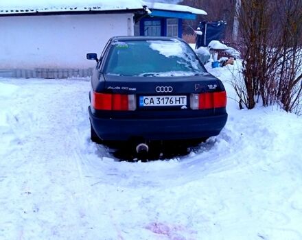 Черный Ауди 80, объемом двигателя 1.8 л и пробегом 230 тыс. км за 1000 $, фото 1 на Automoto.ua