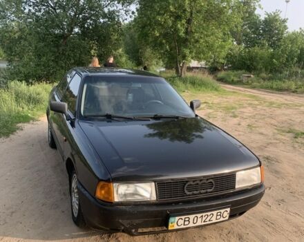 Черный Ауди 80, объемом двигателя 1.8 л и пробегом 333 тыс. км за 1650 $, фото 1 на Automoto.ua