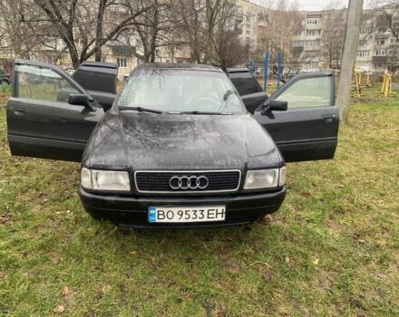 Черный Ауди 80, объемом двигателя 1.8 л и пробегом 300 тыс. км за 2700 $, фото 1 на Automoto.ua