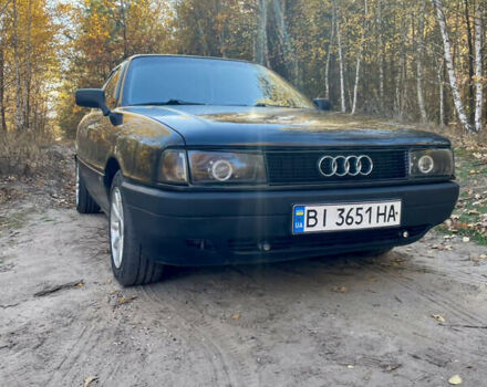 Черный Ауди 80, объемом двигателя 1.59 л и пробегом 320 тыс. км за 2600 $, фото 1 на Automoto.ua