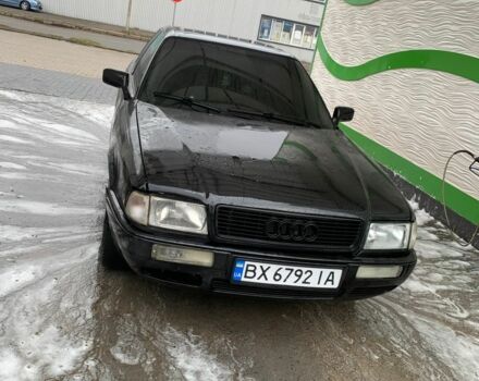 Черный Ауди 80, объемом двигателя 2.8 л и пробегом 400 тыс. км за 2350 $, фото 1 на Automoto.ua