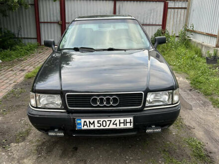 Чорний Ауді 80, об'ємом двигуна 2 л та пробігом 227 тис. км за 1900 $, фото 1 на Automoto.ua