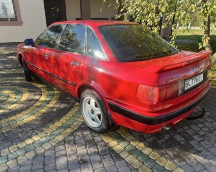 Красный Ауди 80, объемом двигателя 2 л и пробегом 360 тыс. км за 1800 $, фото 4 на Automoto.ua