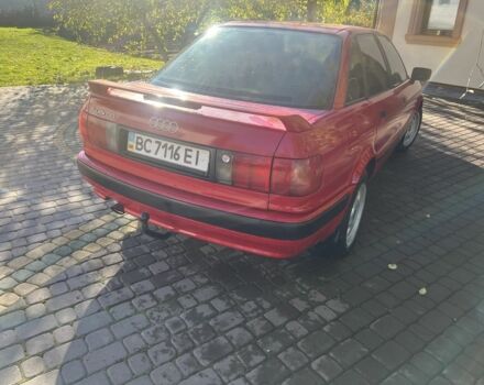 Красный Ауди 80, объемом двигателя 2 л и пробегом 360 тыс. км за 1800 $, фото 3 на Automoto.ua