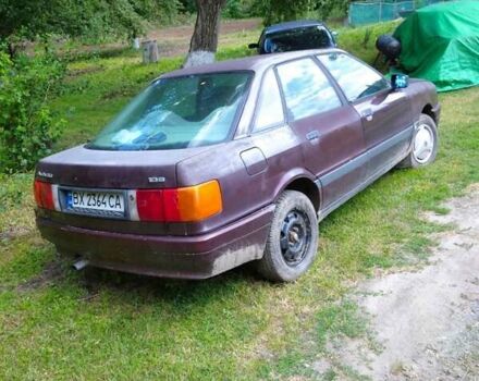 Красный Ауди 80, объемом двигателя 1.78 л и пробегом 250 тыс. км за 500 $, фото 3 на Automoto.ua