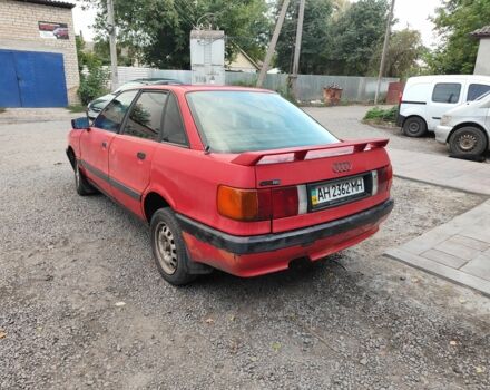 Красный Ауди 80, объемом двигателя 1.6 л и пробегом 300 тыс. км за 601 $, фото 2 на Automoto.ua