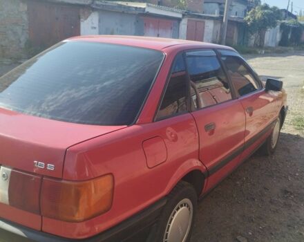 Красный Ауди 80, объемом двигателя 1.8 л и пробегом 250 тыс. км за 2500 $, фото 1 на Automoto.ua