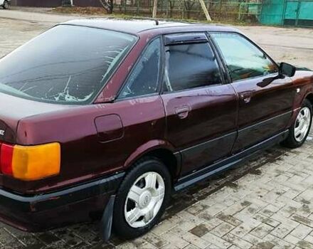 Красный Ауди 80, объемом двигателя 1.8 л и пробегом 281 тыс. км за 1500 $, фото 3 на Automoto.ua