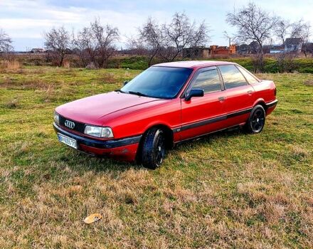 Красный Ауди 80, объемом двигателя 1.8 л и пробегом 300 тыс. км за 1750 $, фото 2 на Automoto.ua
