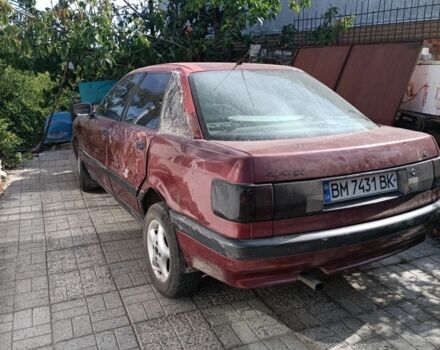 Красный Ауди 80, объемом двигателя 1.8 л и пробегом 317 тыс. км за 1350 $, фото 5 на Automoto.ua