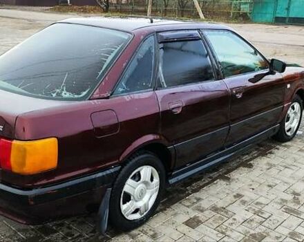 Красный Ауди 80, объемом двигателя 1.8 л и пробегом 281 тыс. км за 1500 $, фото 4 на Automoto.ua
