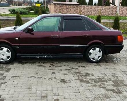 Красный Ауди 80, объемом двигателя 1.8 л и пробегом 281 тыс. км за 1500 $, фото 8 на Automoto.ua