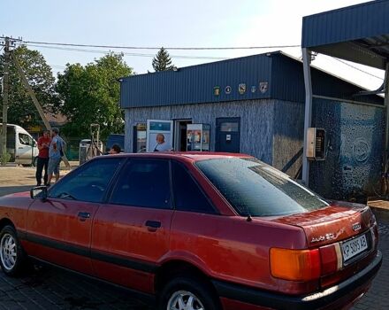 Красный Ауди 80, объемом двигателя 1.6 л и пробегом 50 тыс. км за 1300 $, фото 2 на Automoto.ua
