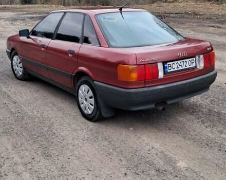 Красный Ауди 80, объемом двигателя 1.78 л и пробегом 406 тыс. км за 2700 $, фото 2 на Automoto.ua