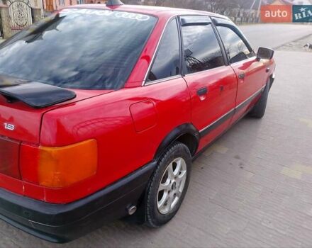 Красный Ауди 80, объемом двигателя 1.8 л и пробегом 318 тыс. км за 1650 $, фото 7 на Automoto.ua