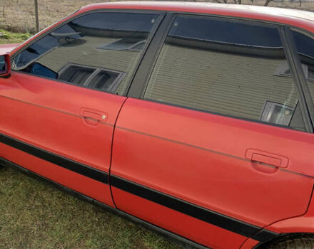 Красный Ауди 80, объемом двигателя 1.8 л и пробегом 235 тыс. км за 1800 $, фото 7 на Automoto.ua