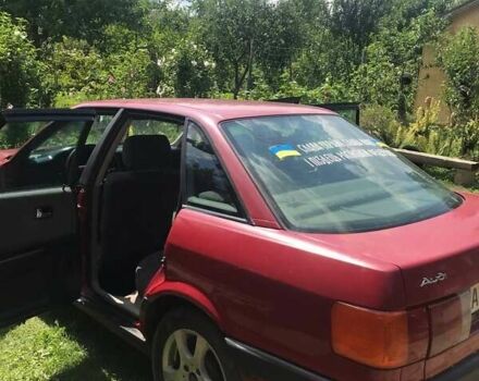 Красный Ауди 80, объемом двигателя 1.8 л и пробегом 330 тыс. км за 1500 $, фото 5 на Automoto.ua