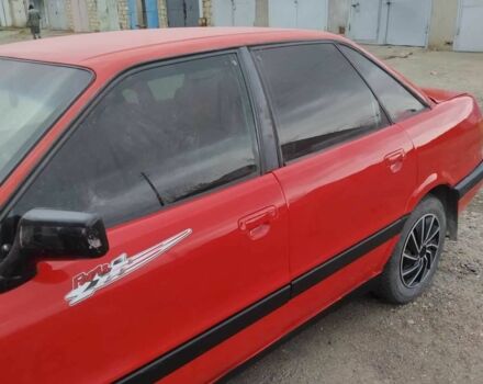 Красный Ауди 80, объемом двигателя 1.8 л и пробегом 220 тыс. км за 1500 $, фото 2 на Automoto.ua