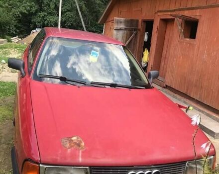 Красный Ауди 80, объемом двигателя 1.8 л и пробегом 330 тыс. км за 1500 $, фото 4 на Automoto.ua