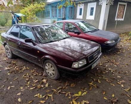 Ауді 80 1990 у Могилев-Подольском на Automoto.ua Червоний Ауді 80, об'ємом двигуна 1.8 л та пробігом 300 тис. км за 1050 $, фото 7 на Automoto.ua