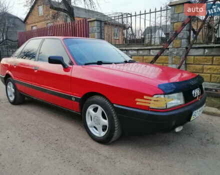 Красный Ауди 80, объемом двигателя 1.8 л и пробегом 1 тыс. км за 1550 $, фото 4 на Automoto.ua