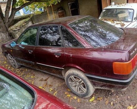 Ауді 80 1990 у Могилев-Подольском на Automoto.ua Червоний Ауді 80, об'ємом двигуна 1.8 л та пробігом 300 тис. км за 1050 $, фото 3 на Automoto.ua
