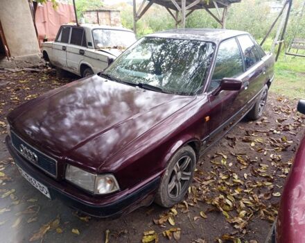 Ауді 80 1990 у Могилев-Подольском на Automoto.ua Червоний Ауді 80, об'ємом двигуна 1.8 л та пробігом 300 тис. км за 1050 $, фото 5 на Automoto.ua