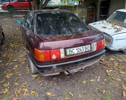 Ауді 80 1990 у Могилев-Подольском на Automoto.ua Червоний Ауді 80, об'ємом двигуна 1.8 л та пробігом 300 тис. км за 1050 $, фото 2 на Automoto.ua