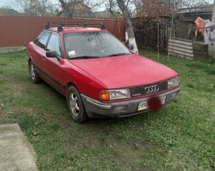 Красный Ауди 80, объемом двигателя 1.8 л и пробегом 290 тыс. км за 1300 $, фото 1 на Automoto.ua