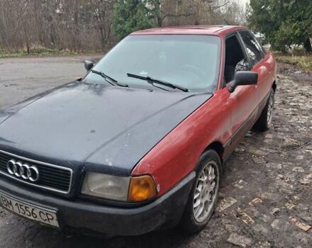 Красный Ауди 80, объемом двигателя 1.8 л и пробегом 340 тыс. км за 1500 $, фото 4 на Automoto.ua