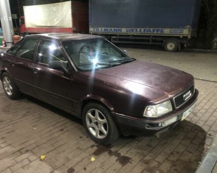 Красный Ауди 80, объемом двигателя 2 л и пробегом 260 тыс. км за 1600 $, фото 3 на Automoto.ua