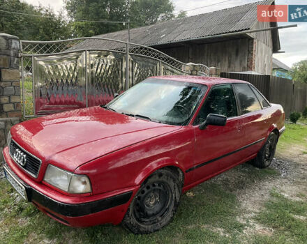 Красный Ауди 80, объемом двигателя 1.98 л и пробегом 385 тыс. км за 3000 $, фото 2 на Automoto.ua