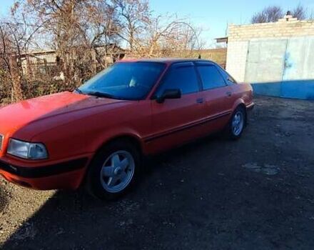 Красный Ауди 80, объемом двигателя 2 л и пробегом 375 тыс. км за 2300 $, фото 1 на Automoto.ua