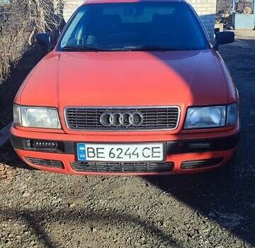 Красный Ауди 80, объемом двигателя 2 л и пробегом 375 тыс. км за 2300 $, фото 7 на Automoto.ua