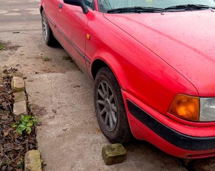 Красный Ауди 80, объемом двигателя 2 л и пробегом 50 тыс. км за 1100 $, фото 4 на Automoto.ua