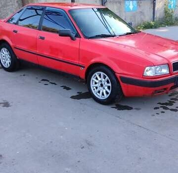 Красный Ауди 80, объемом двигателя 1.98 л и пробегом 150 тыс. км за 2300 $, фото 2 на Automoto.ua