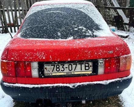 Красный Ауди 80, объемом двигателя 18 л и пробегом 300 тыс. км за 1100 $, фото 7 на Automoto.ua