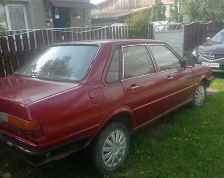 Красный Ауди 80, объемом двигателя 1.6 л и пробегом 320 тыс. км за 750 $, фото 1 на Automoto.ua