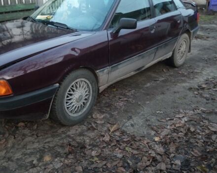 Красный Ауди 80, объемом двигателя 1.8 л и пробегом 300 тыс. км за 1135 $, фото 1 на Automoto.ua