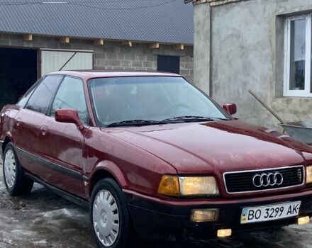 Червоний Ауді 80, об'ємом двигуна 1.8 л та пробігом 250 тис. км за 900 $, фото 1 на Automoto.ua