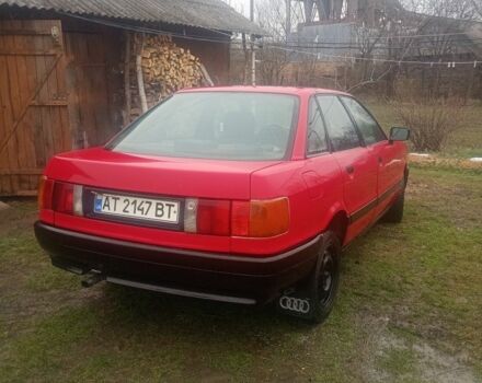 Червоний Ауді 80, об'ємом двигуна 1.8 л та пробігом 300 тис. км за 1500 $, фото 1 на Automoto.ua