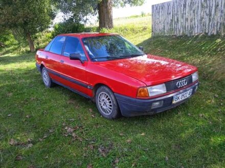 Красный Ауди 80, объемом двигателя 1.8 л и пробегом 80 тыс. км за 1400 $, фото 1 на Automoto.ua