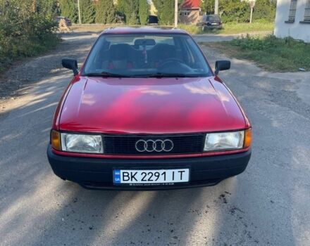 Красный Ауди 80, объемом двигателя 1.8 л и пробегом 273 тыс. км за 2300 $, фото 1 на Automoto.ua