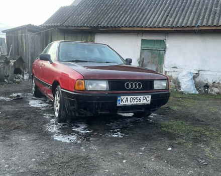 Красный Ауди 80, объемом двигателя 1.78 л и пробегом 180 тыс. км за 1500 $, фото 1 на Automoto.ua