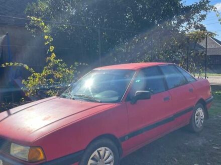 Ауди 80 1989 в Береговом на Automoto.ua Красный Ауди 80, объемом двигателя 1.8 л и пробегом 240 тыс. км за 1300 $, фото 1 на Automoto.ua