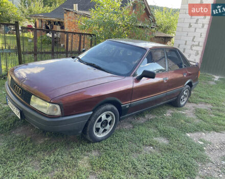 Красный Ауди 80, объемом двигателя 1.59 л и пробегом 370 тыс. км за 1800 $, фото 1 на Automoto.ua