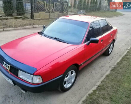 Красный Ауди 80, объемом двигателя 1.8 л и пробегом 1 тыс. км за 1550 $, фото 1 на Automoto.ua