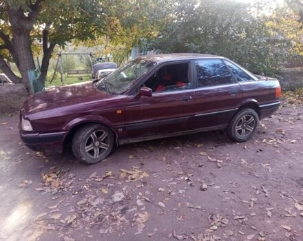 Ауді 80 1990 у Могилев-Подольском на Automoto.ua Червоний Ауді 80, об'ємом двигуна 1.8 л та пробігом 300 тис. км за 1050 $, фото 1 на Automoto.ua